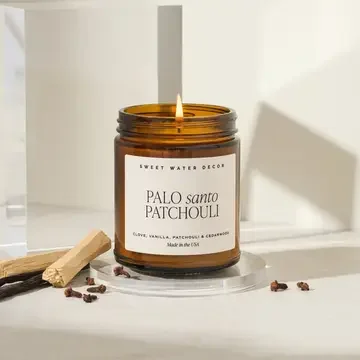 Bougie en cire de soja - Palo Santo et Patchouli