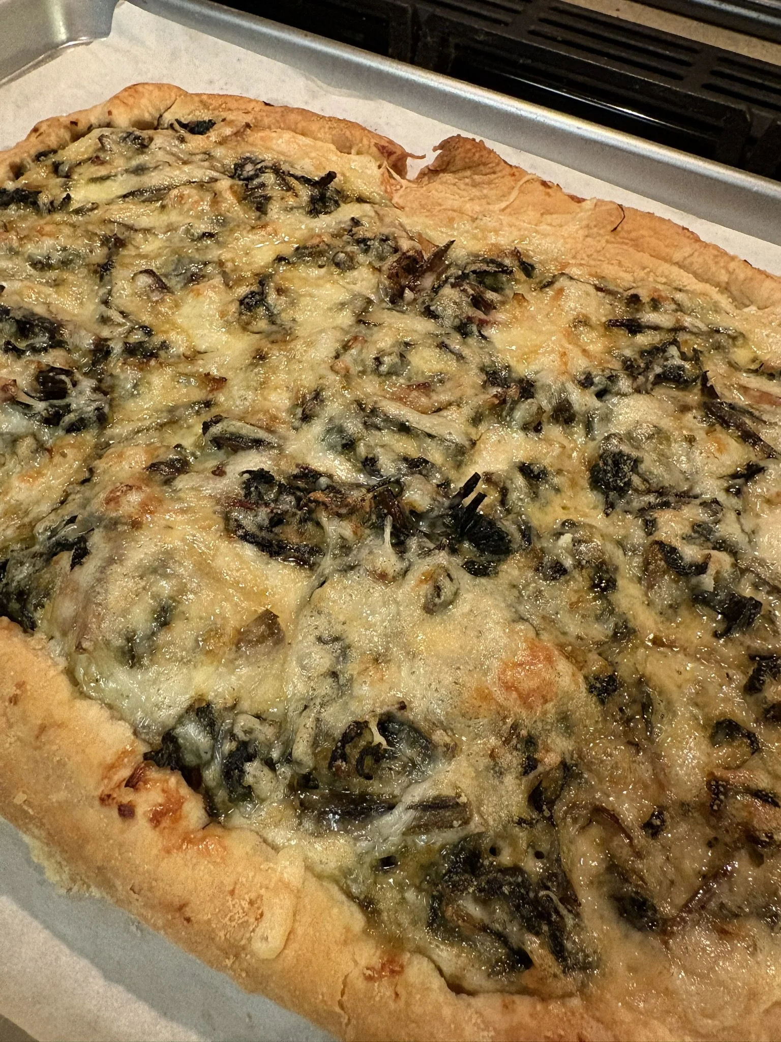 Rustic Swiss Chard Puff Pastry Tart