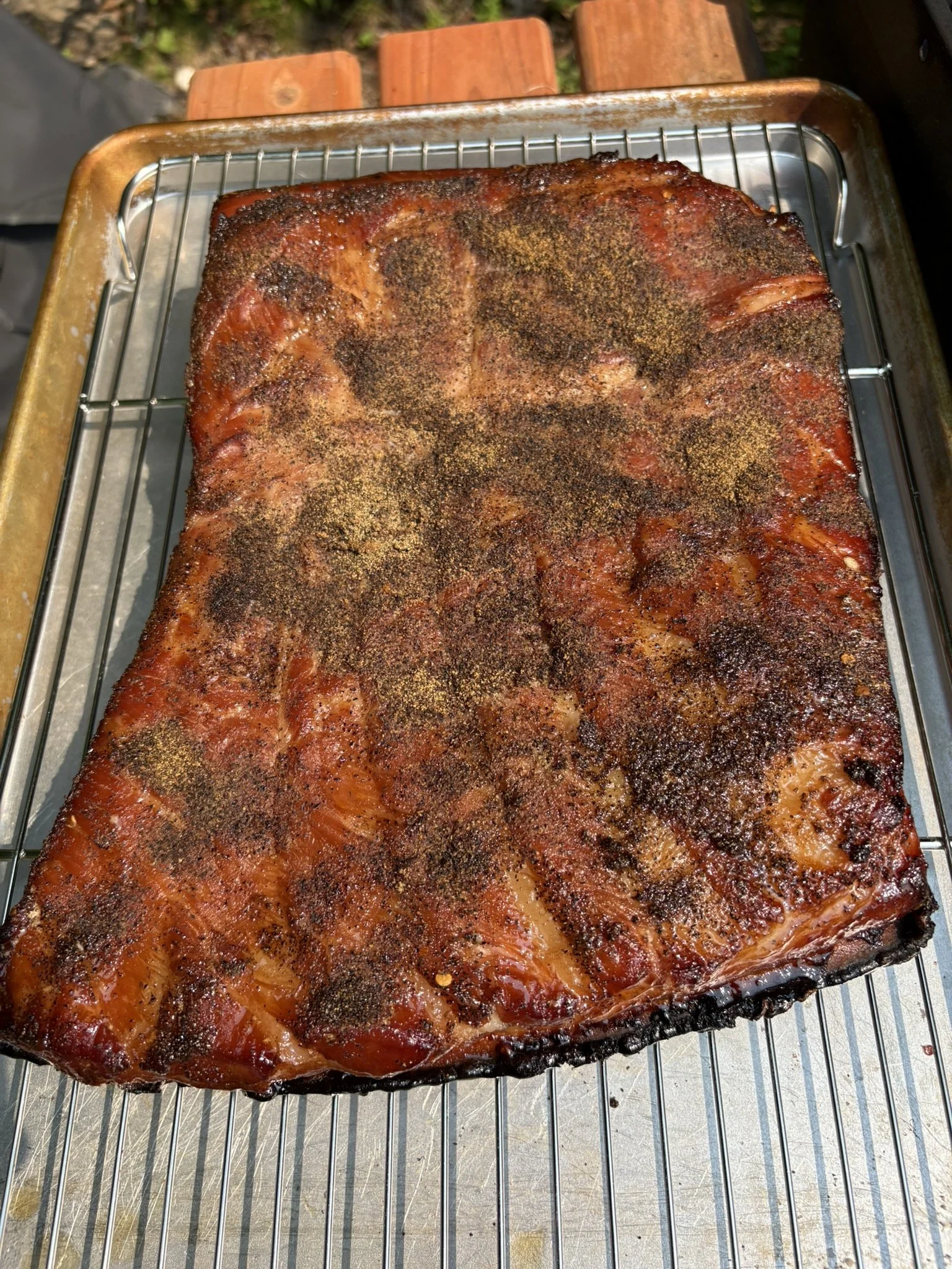 Homemade Maple Brown Sugar Smoked Bacon