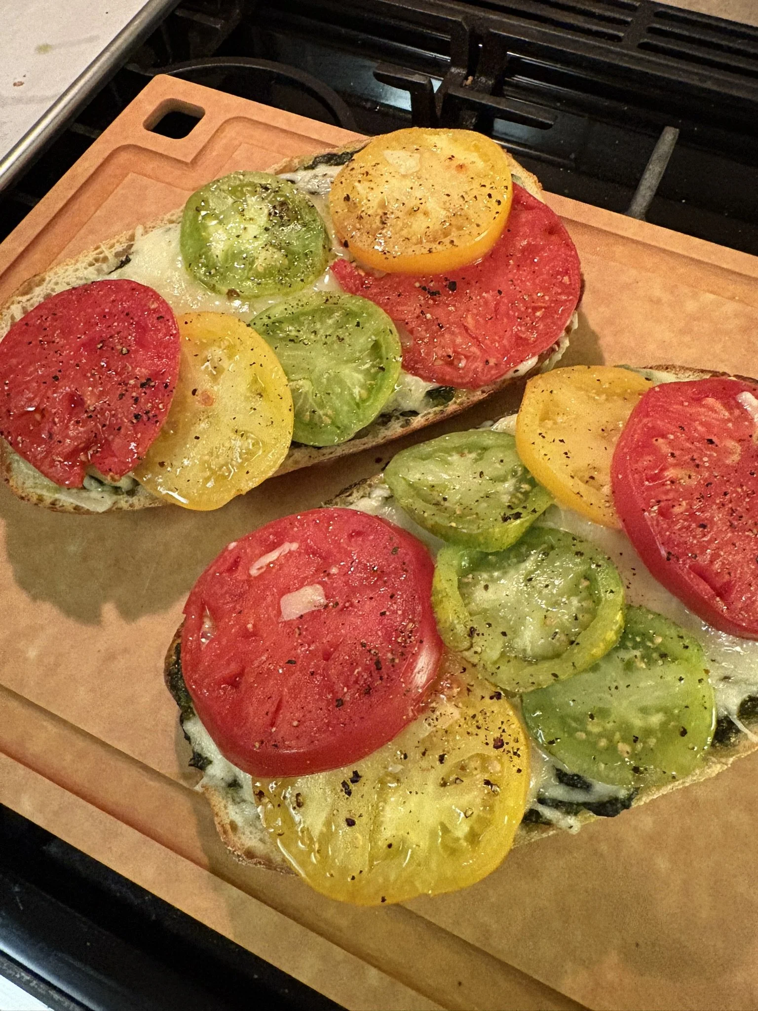 Pesto Caprese Bread