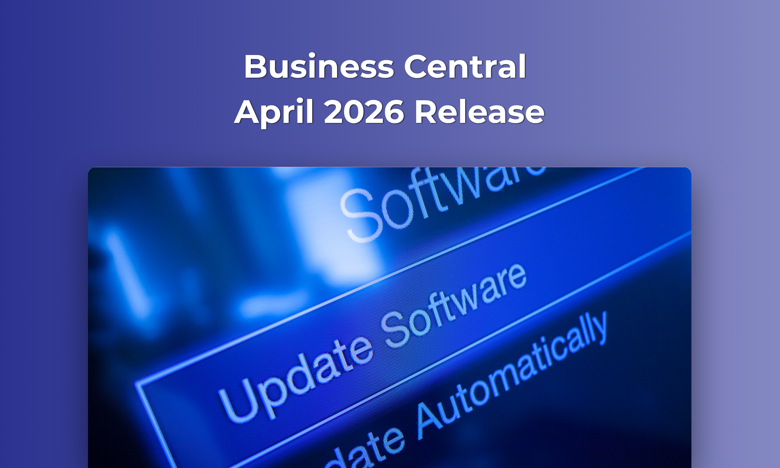 Business Central April 2026 Release
