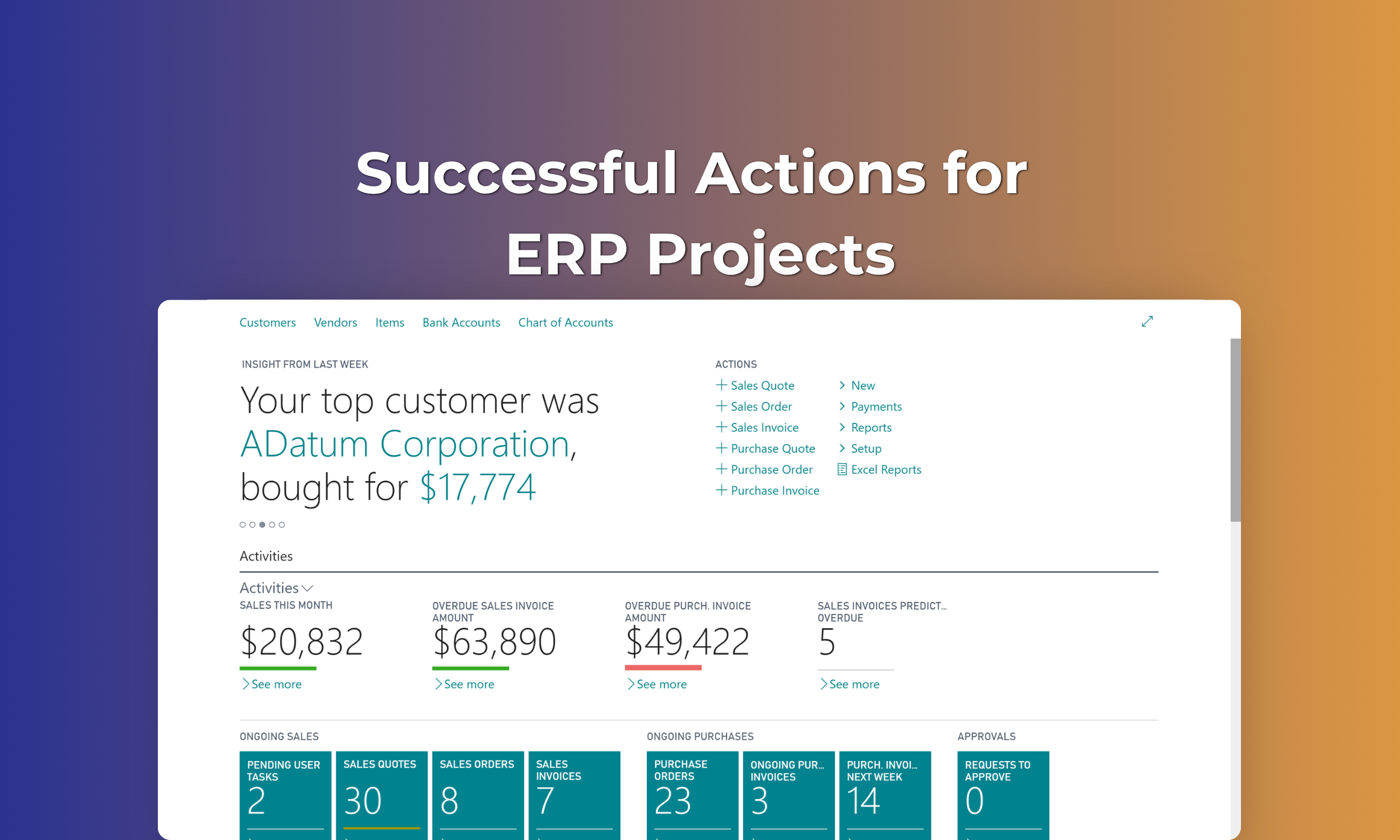 Successful Actions for ERP Projects