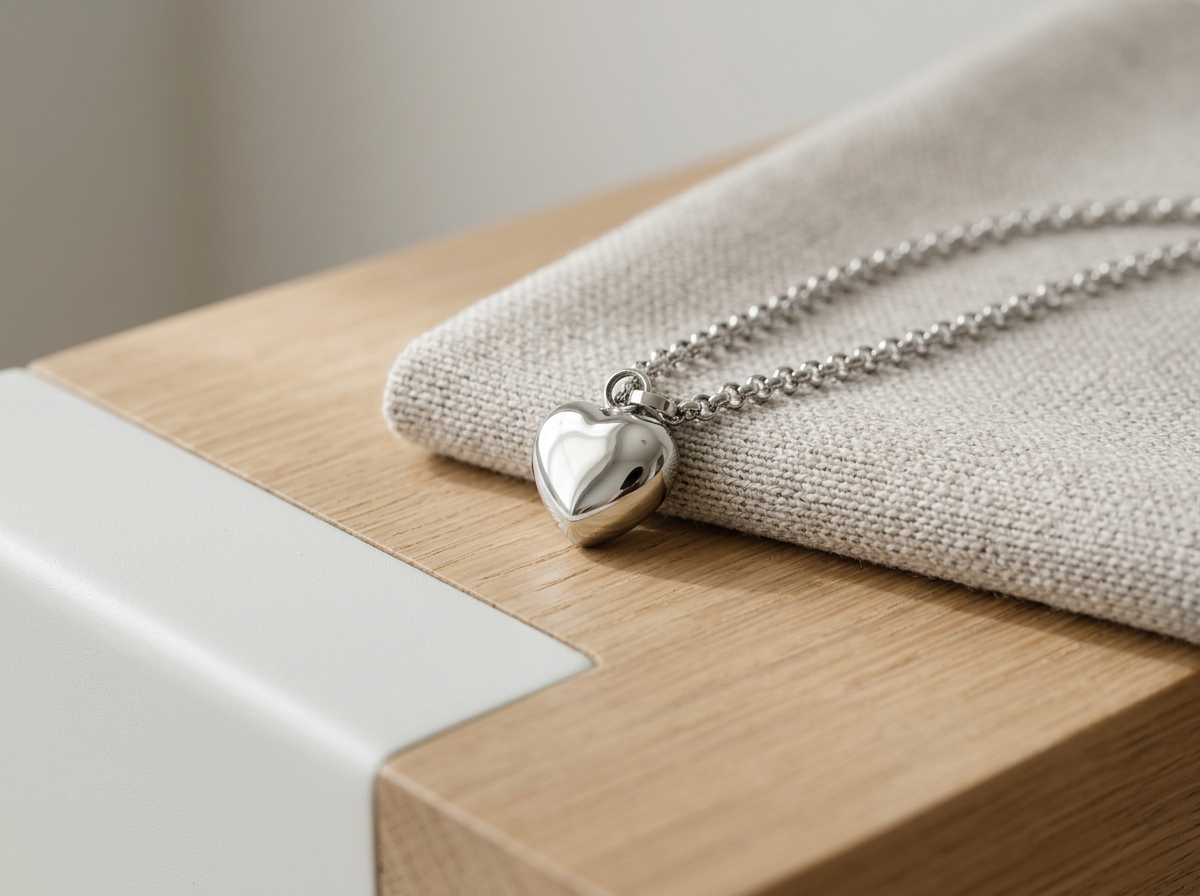 Silver Heart Capsule Bracelet