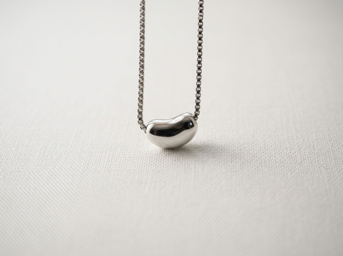 Little Bean Silver Necklace