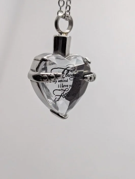 Forever Memorial Heart Capsule Pendant