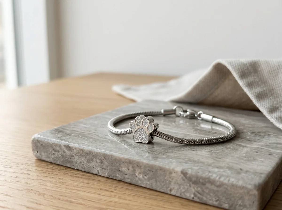 Pet Lover Sparkle Paw Bracelet