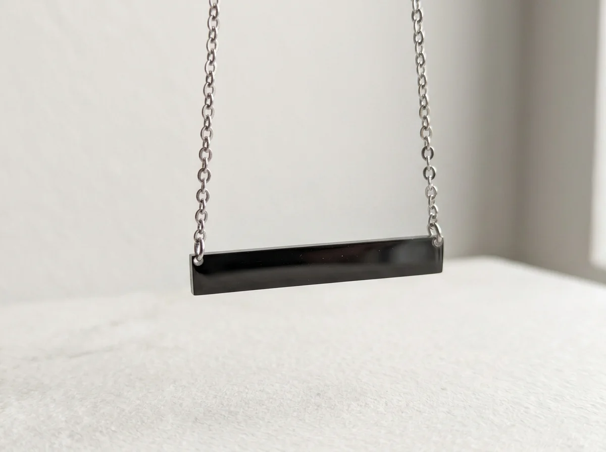 Customizable Horizontal Bar Necklace