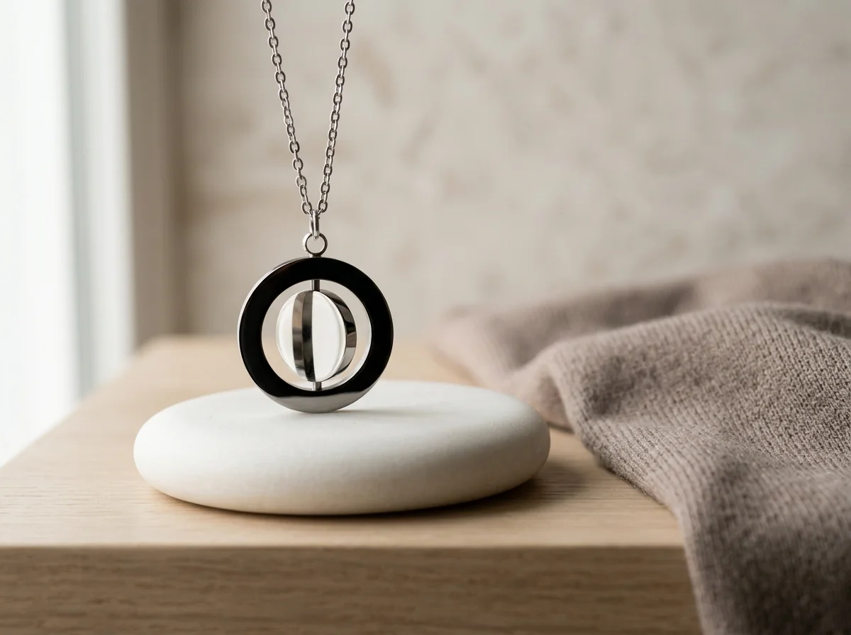 Fidget Spin Pendant Necklace