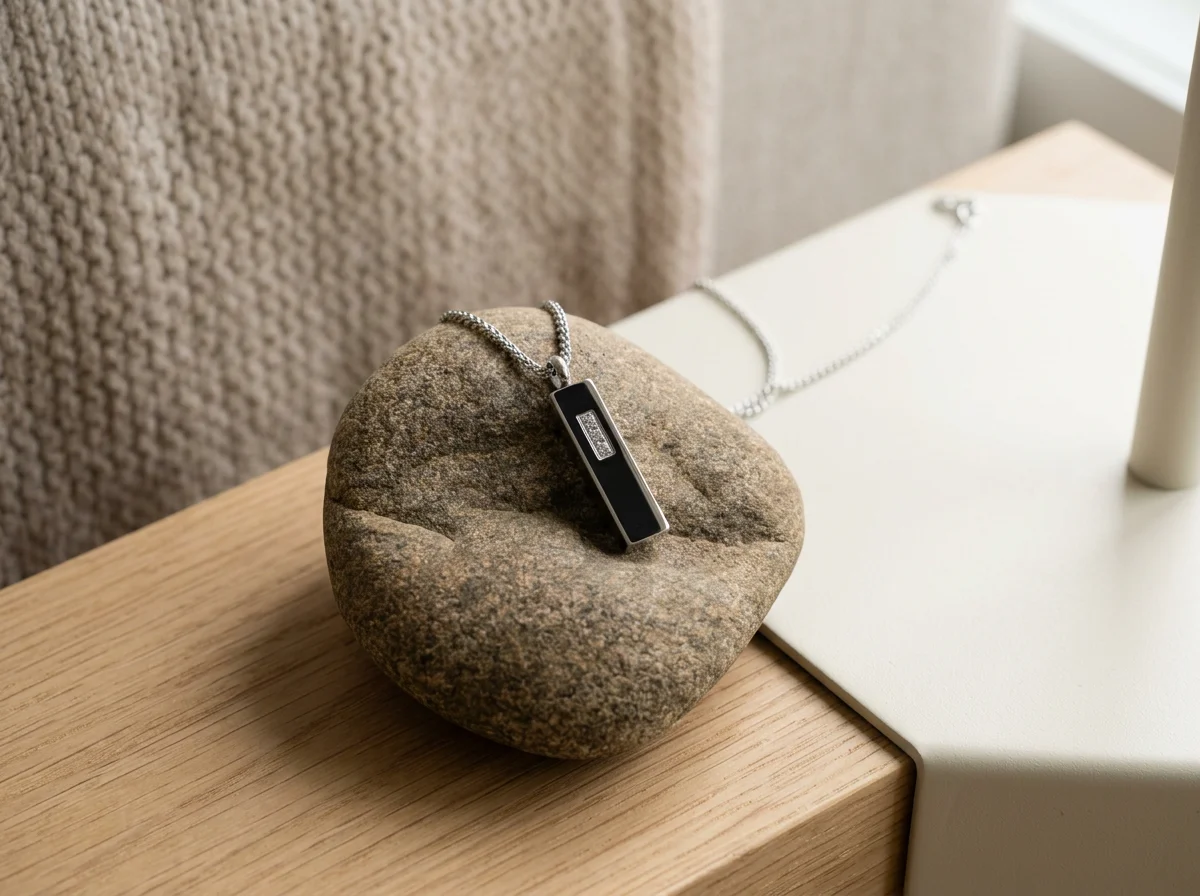Executive Triple Zirconia Capsule Pendant