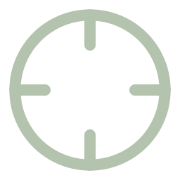 Minimalist wall clock displaying 3:00