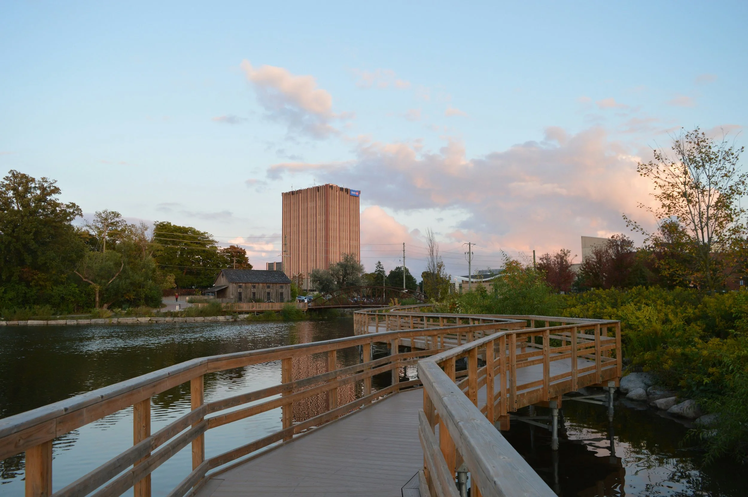The Waterloo Park boardwalk, one of Councillor Huinink's favourite spots in Waterloo Region.