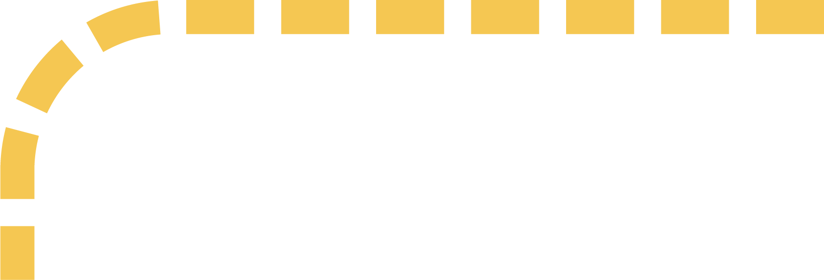 a dotted line path