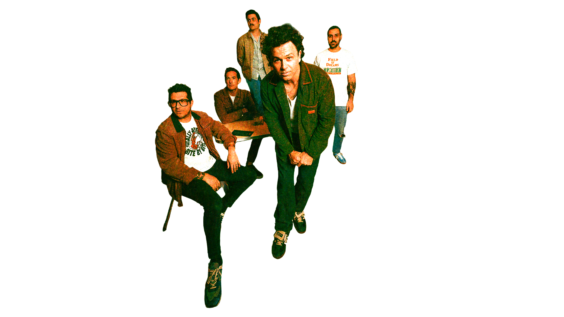Risograph of the band Arkells.