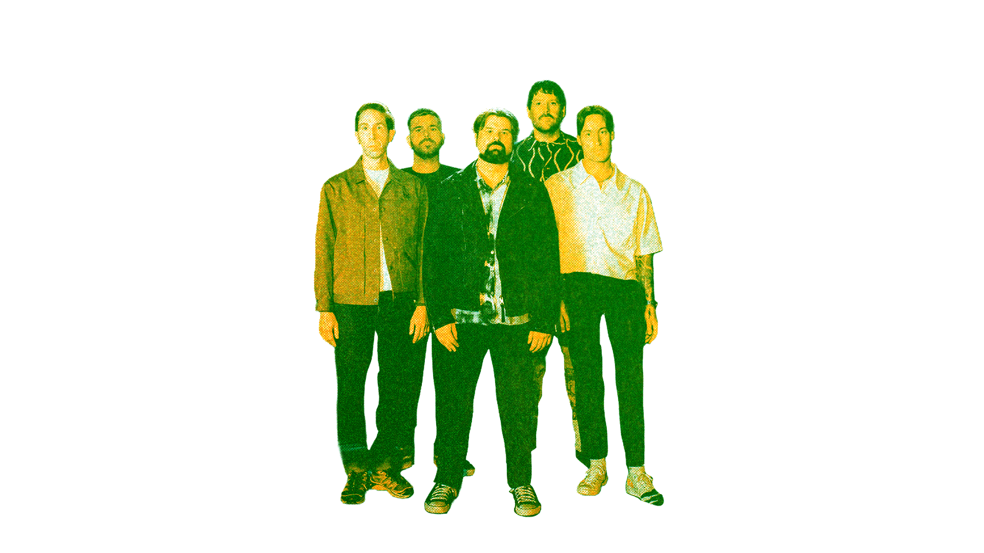 Risograph of the band Silverstein.