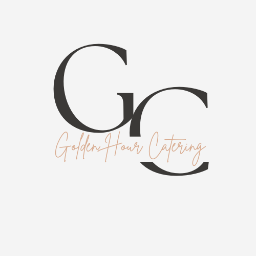 Logo for Golden Hour Catering with large black initials 'G' and 'r', and the company name in cursive beneath.