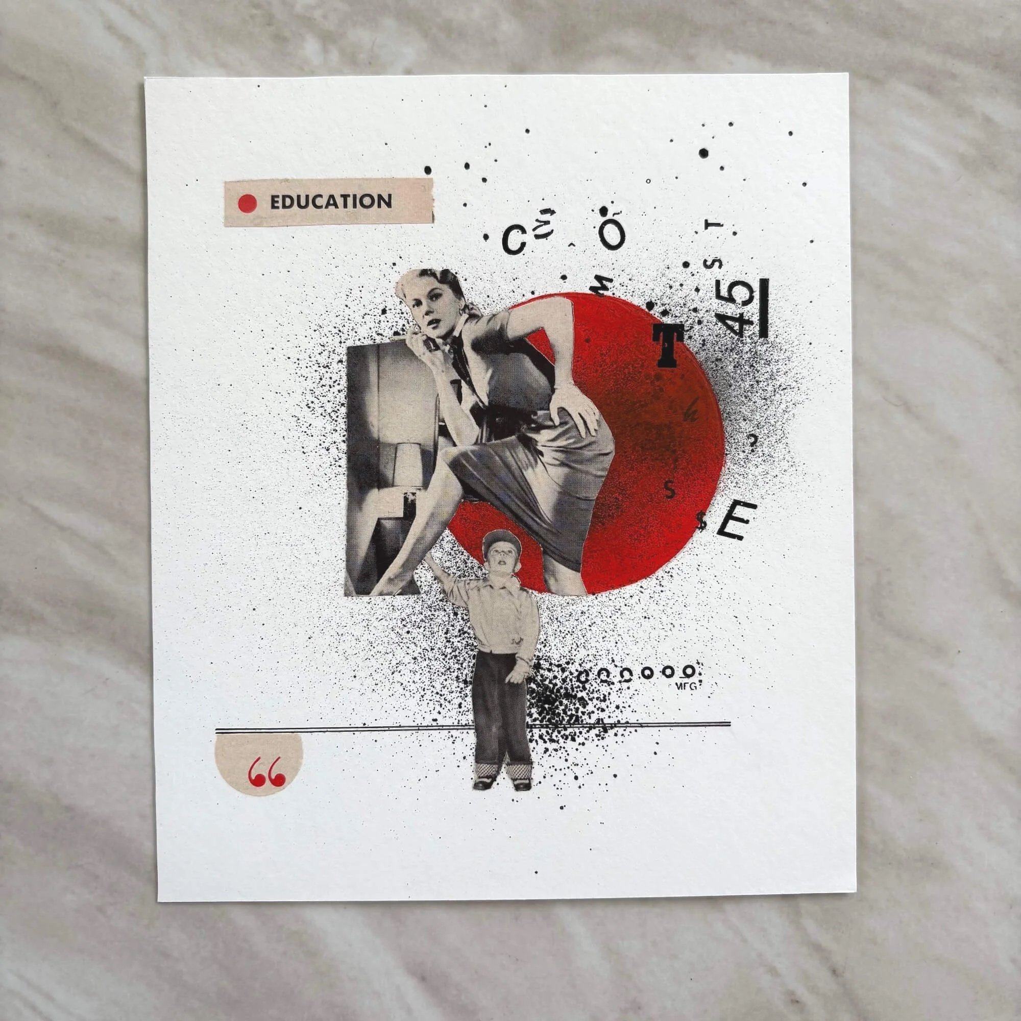 Education - 6x7" - $30
