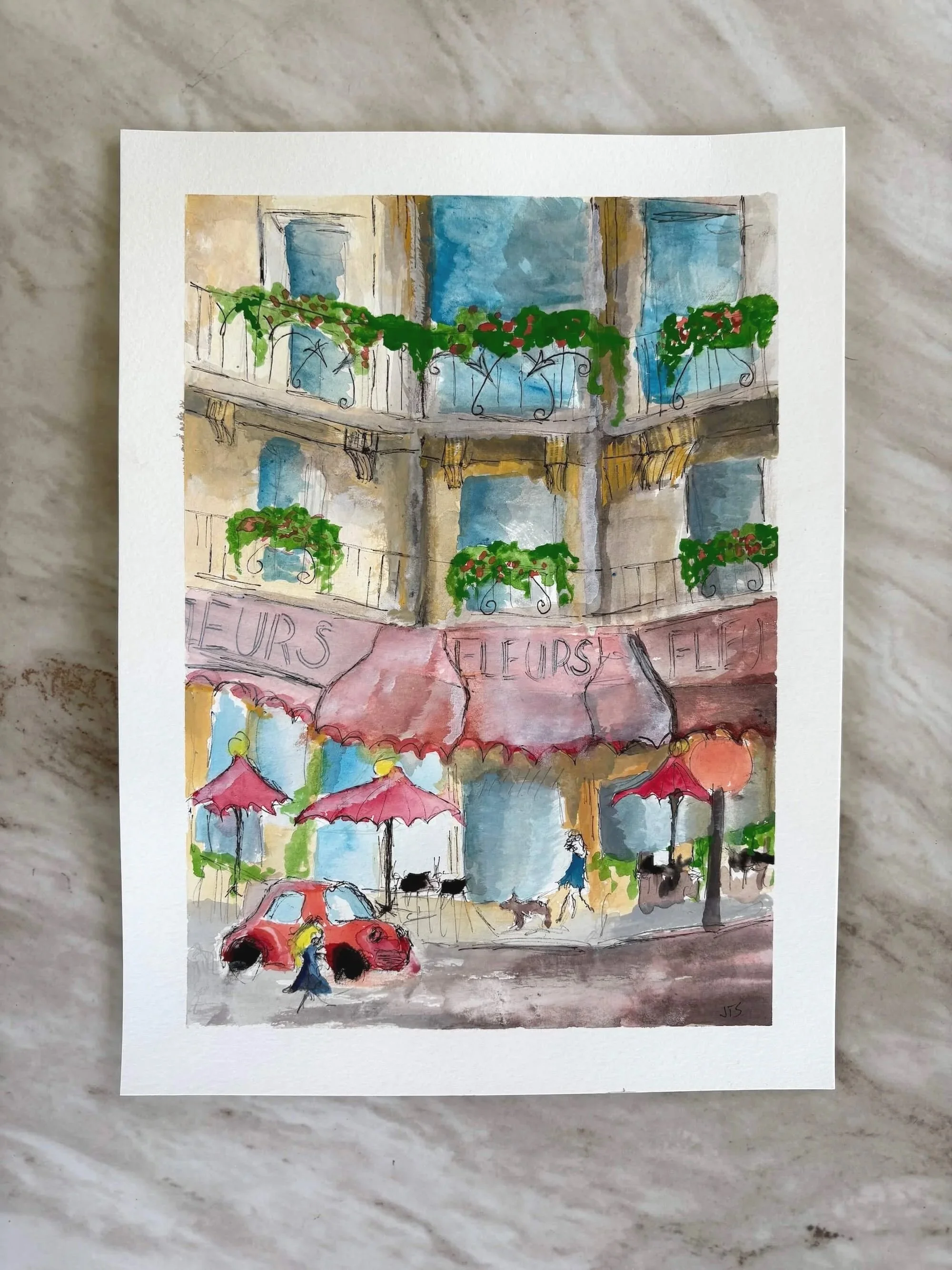Coin de la rue - 12x9" - $85