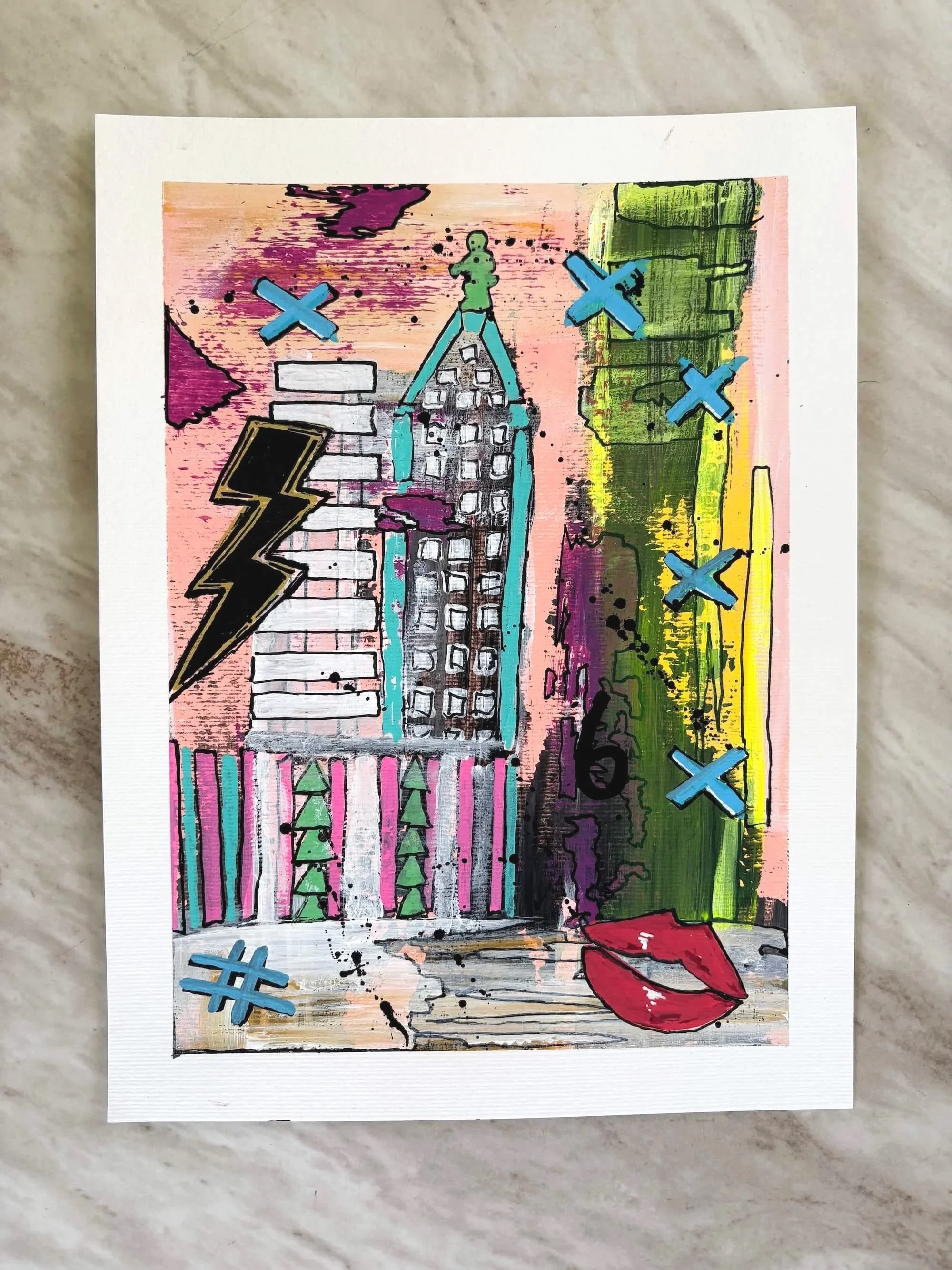 Midnight City - 12x9" - $40