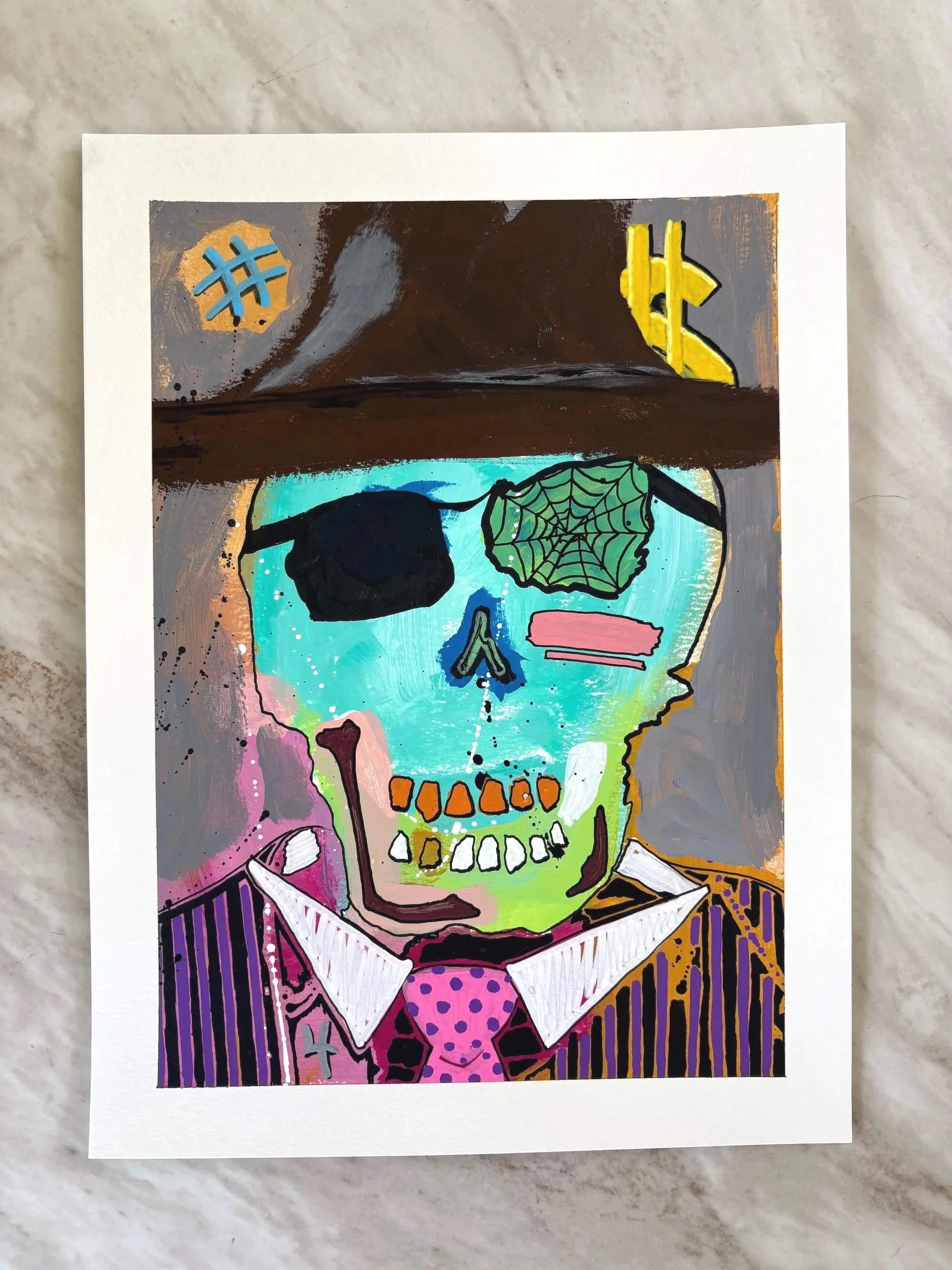 Bones - 12x9" - $35