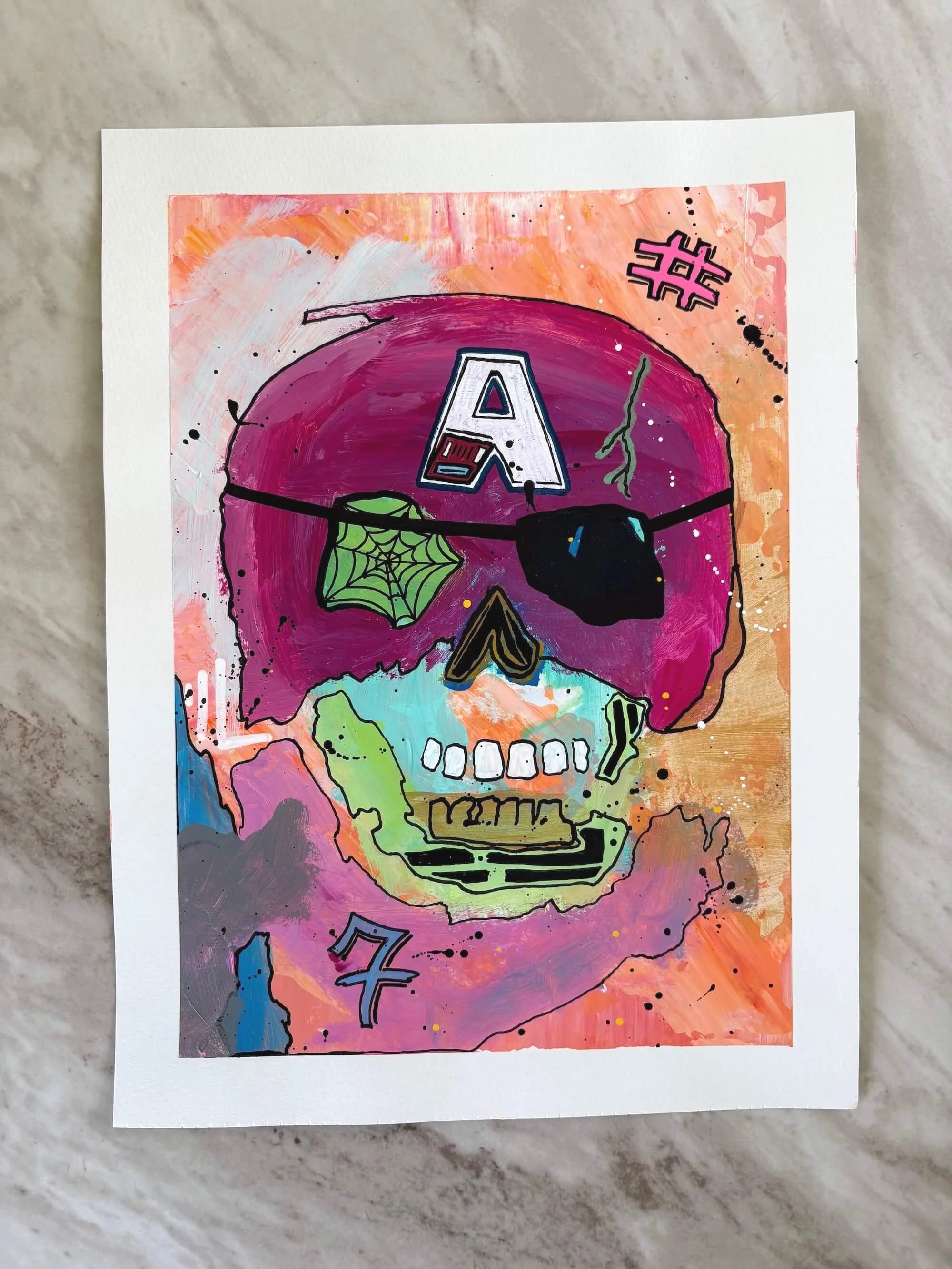 Cap'n - 12x9" - $35