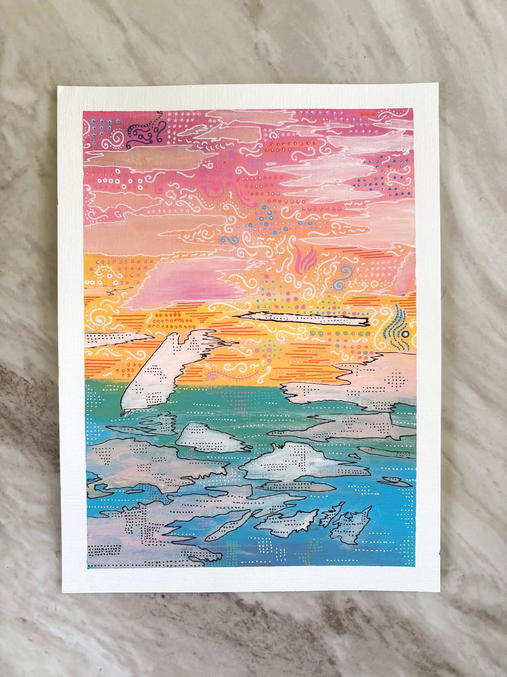 Clouds - 12x9" - $30