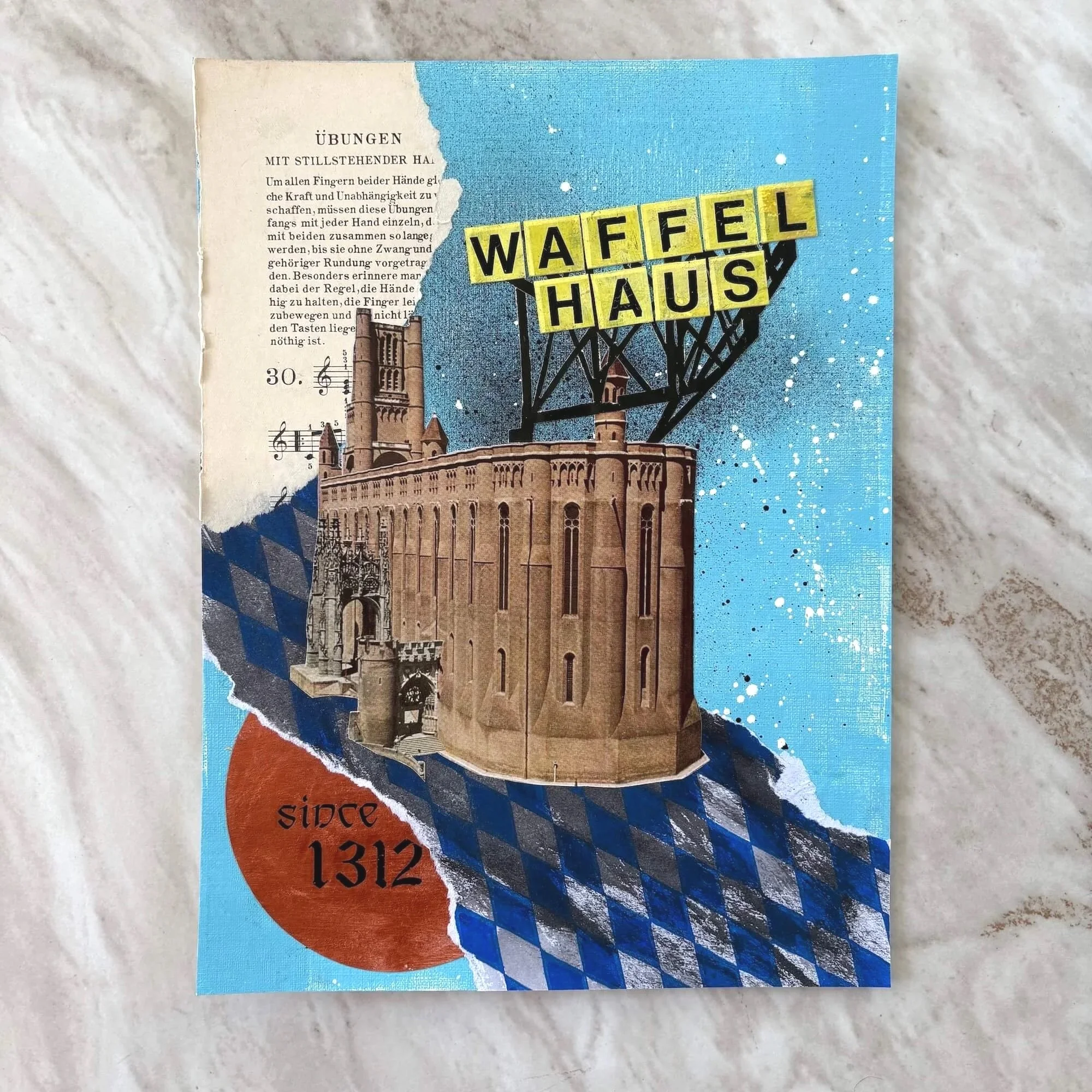 Waffel Haus - 9x12" - $65