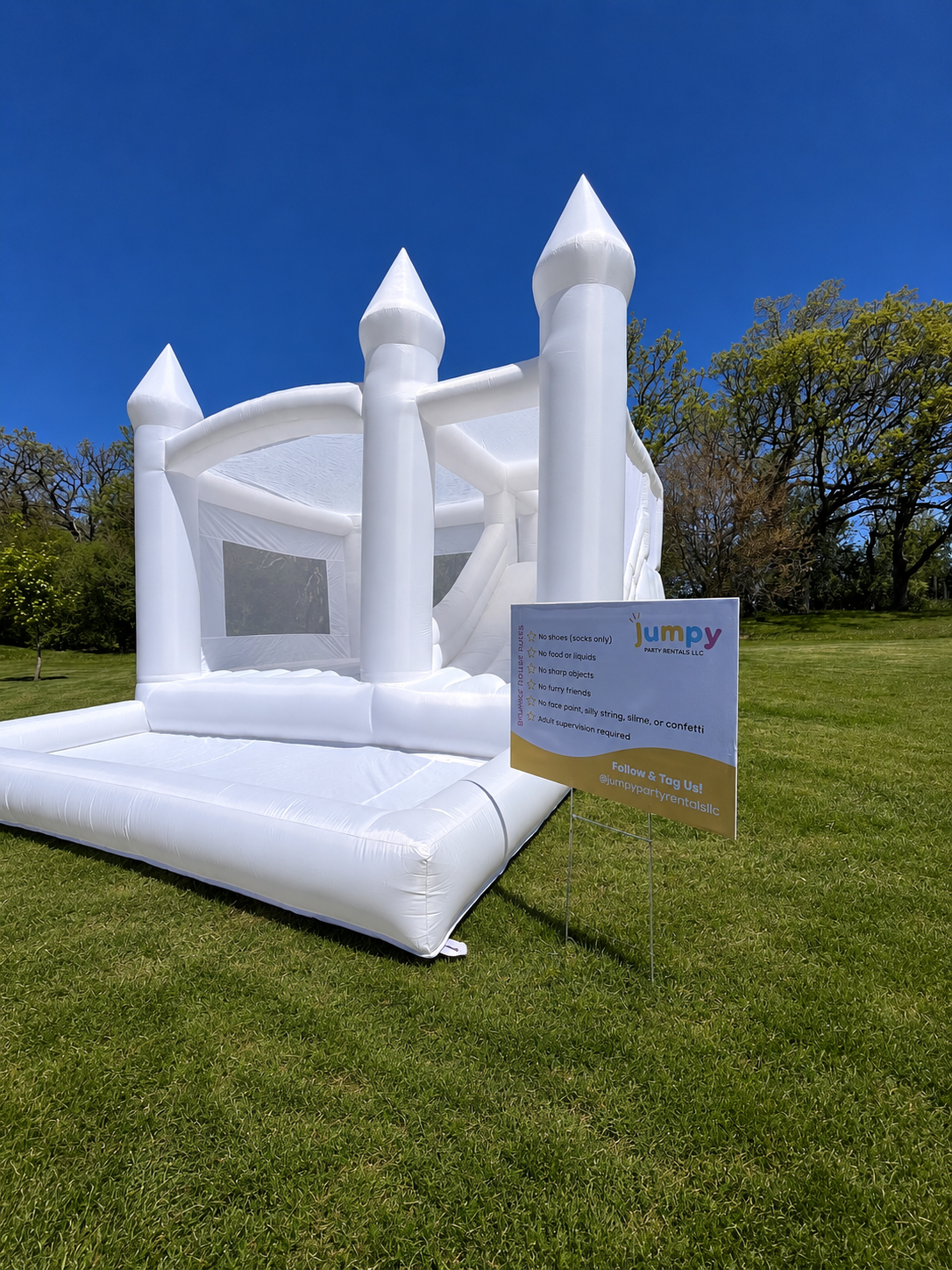 Large White Bounce House