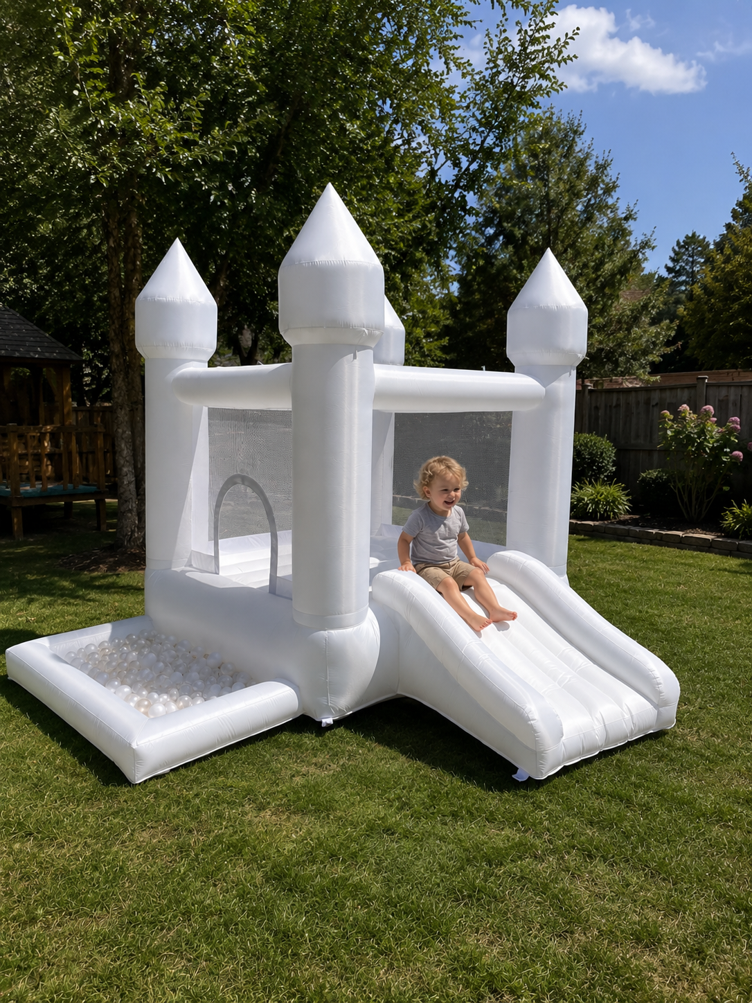 Toddler White Bounce House