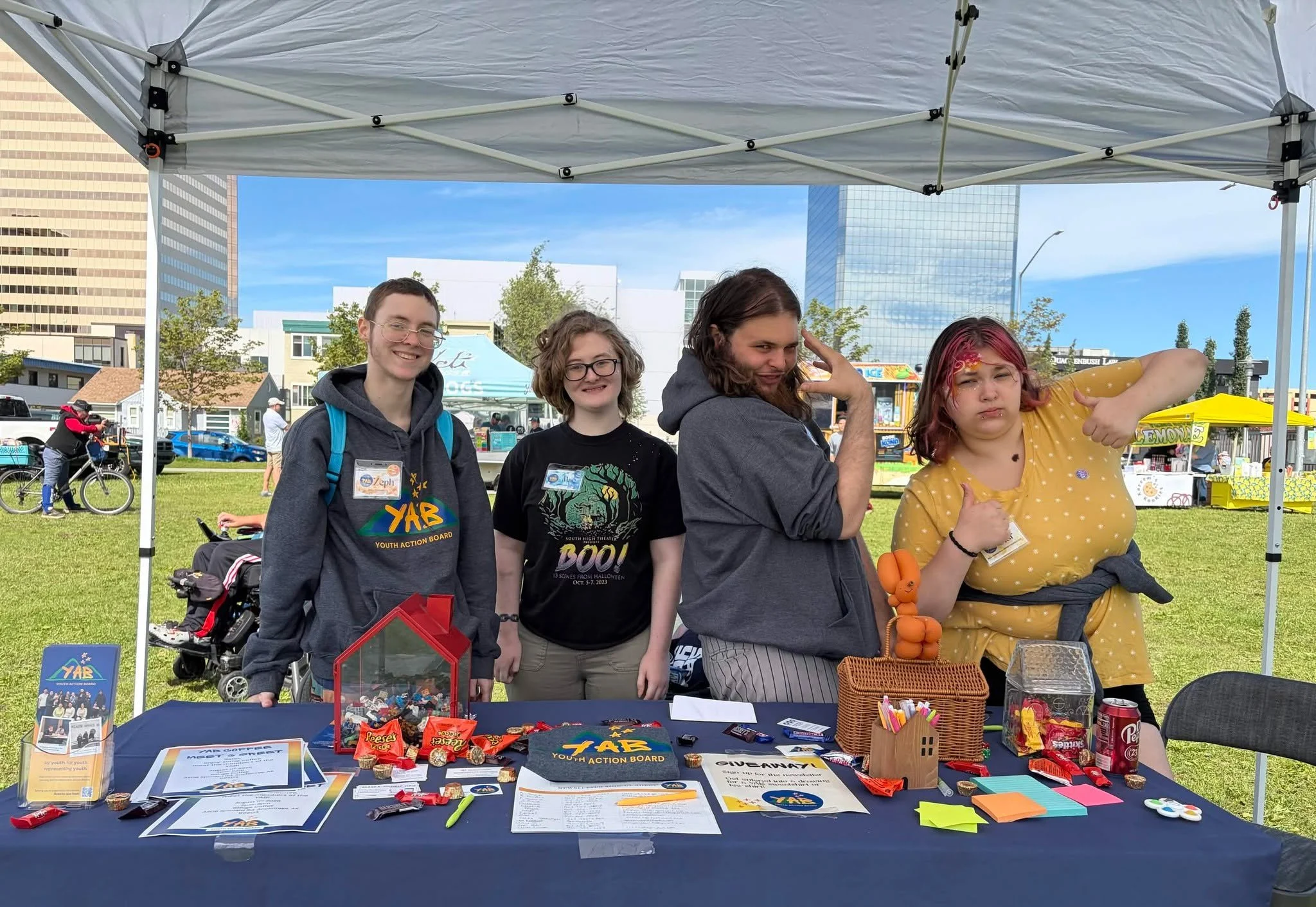 Anchorage Youth Action Board members showed up for Disability Pride last month to celebrate community, connection and making sure every young person has a place to belong. 💛 YAB loved getting to be part of such a joyful day at the Delaney Park Strip