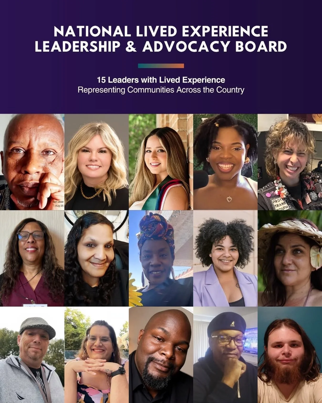 Big YAB win! 

Anchorage YAB member Geane (Timothy Wittenberg) was selected for the new National Lived Experience Leadership &amp; Advocacy Board, joining 14 other leaders from across the country.

The board will help make sure national decisions abo