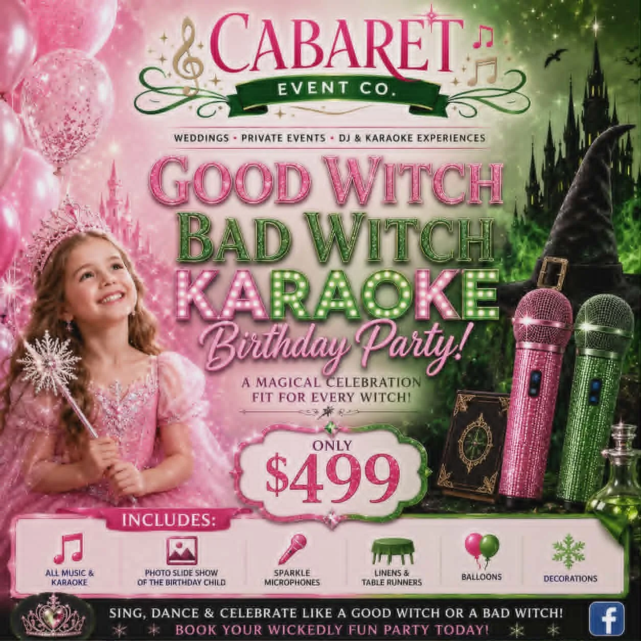Good Witch Bad Witch Karaoke Birthday Party
