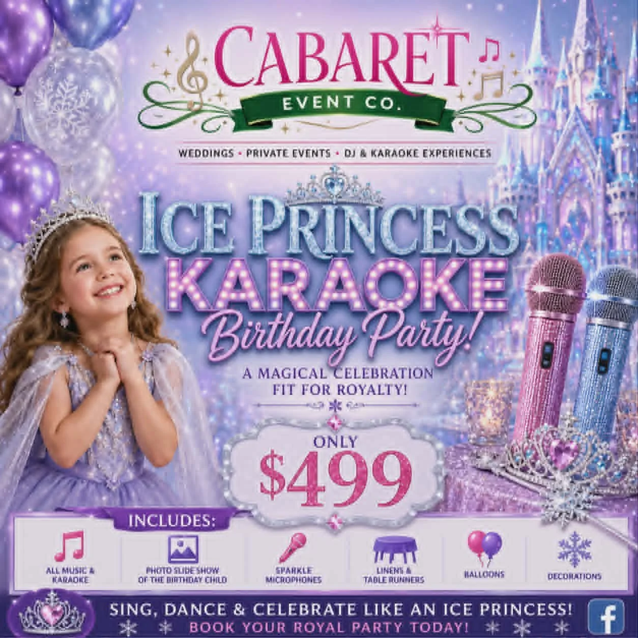 Ice Princess Karaoke Birthday Party