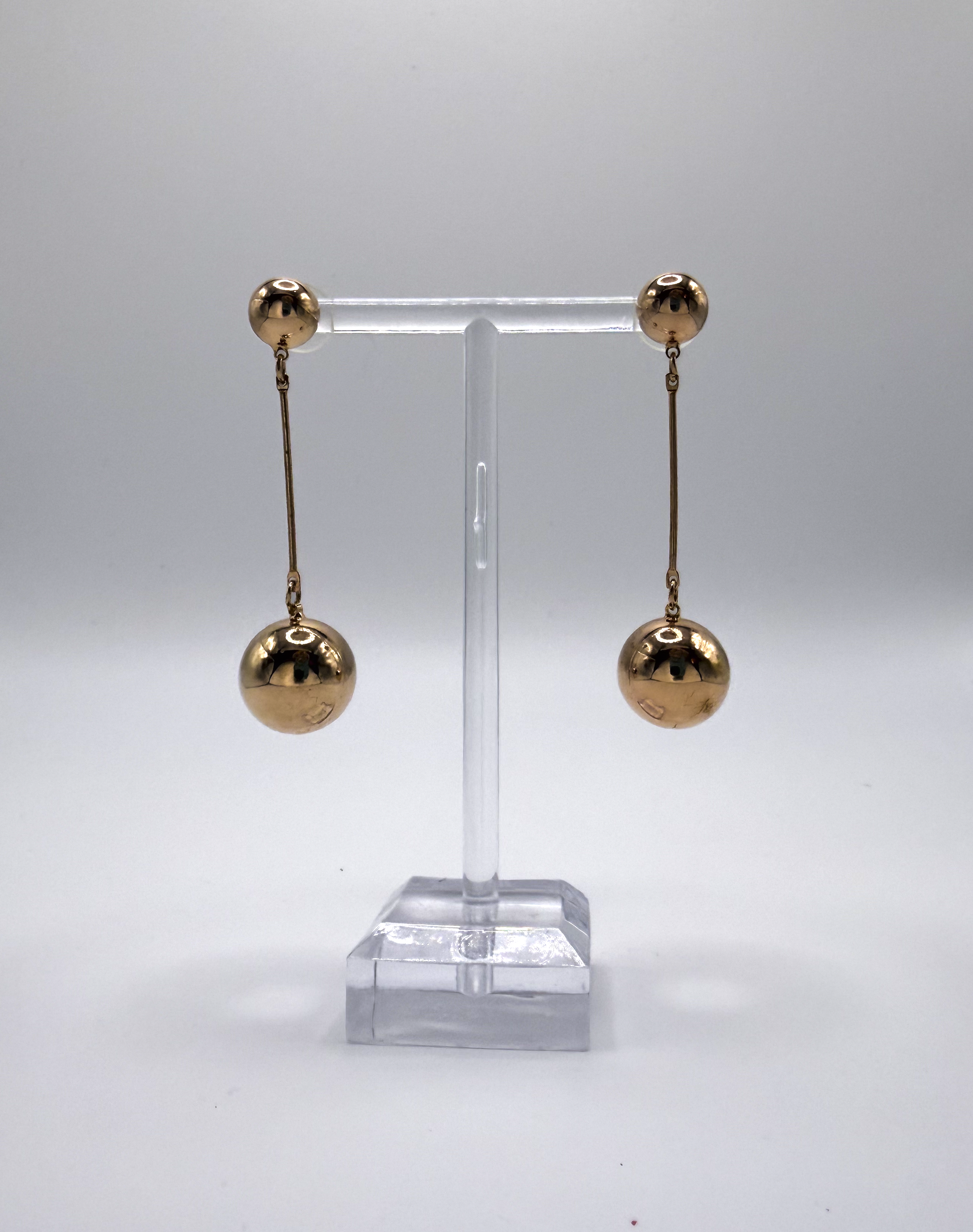 Vintage Golden Dongle Earrings