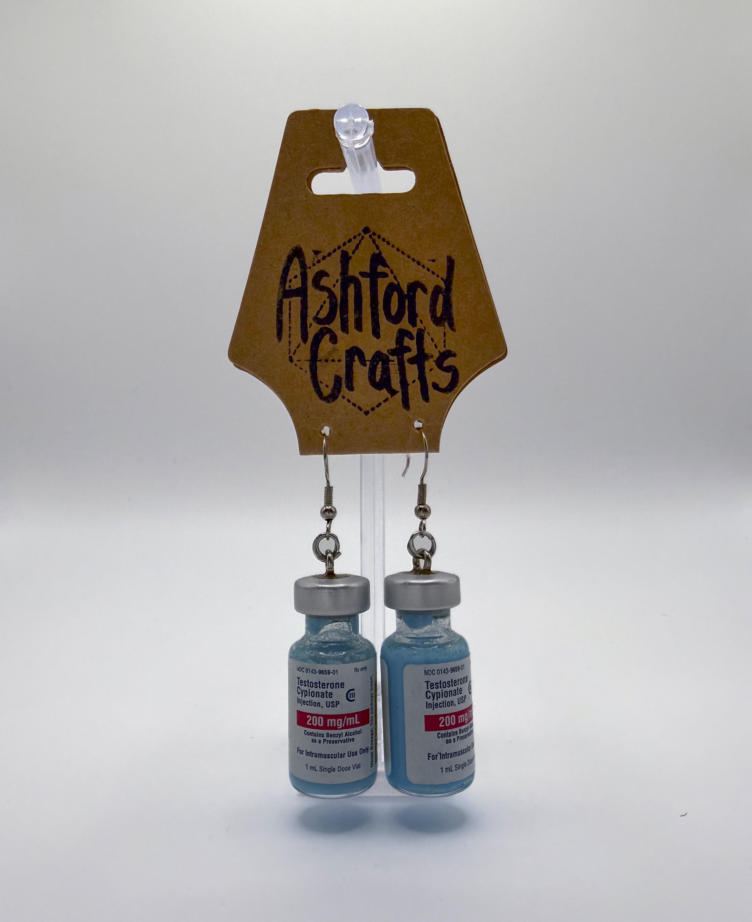 UV T-Bottle Earrings - Old Style