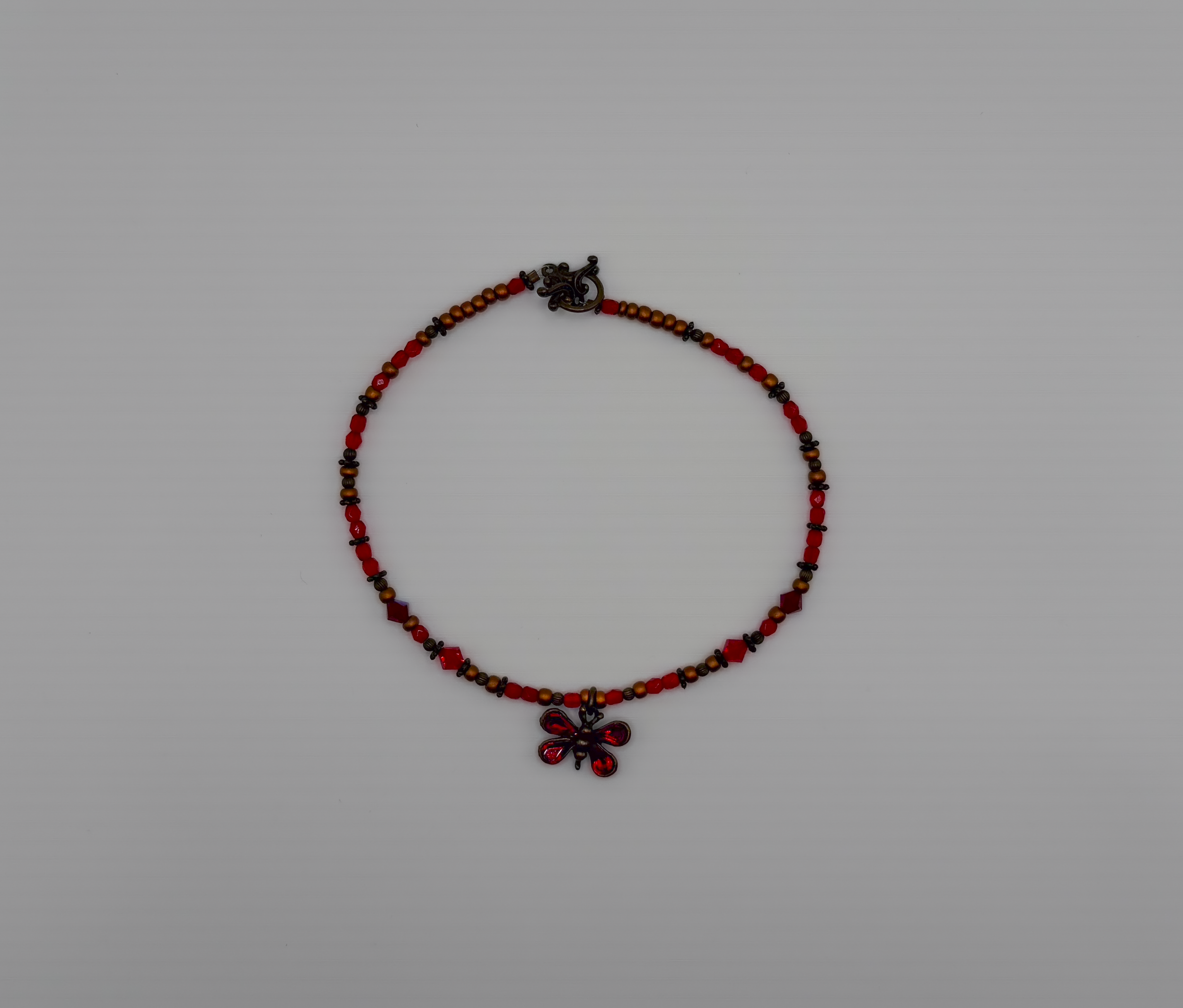 Butterfly Choker, Red