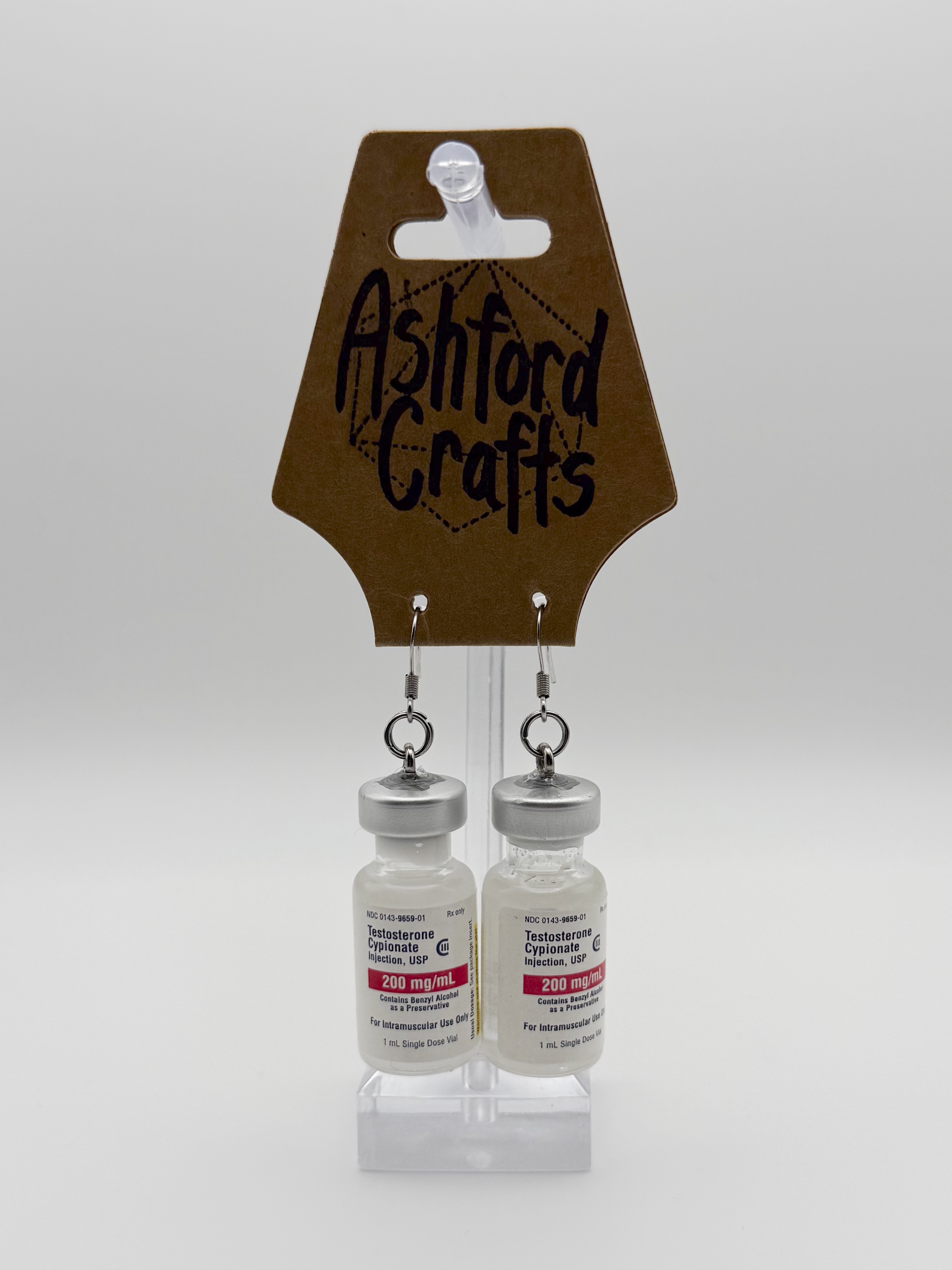 UV T-Bottle Earrings