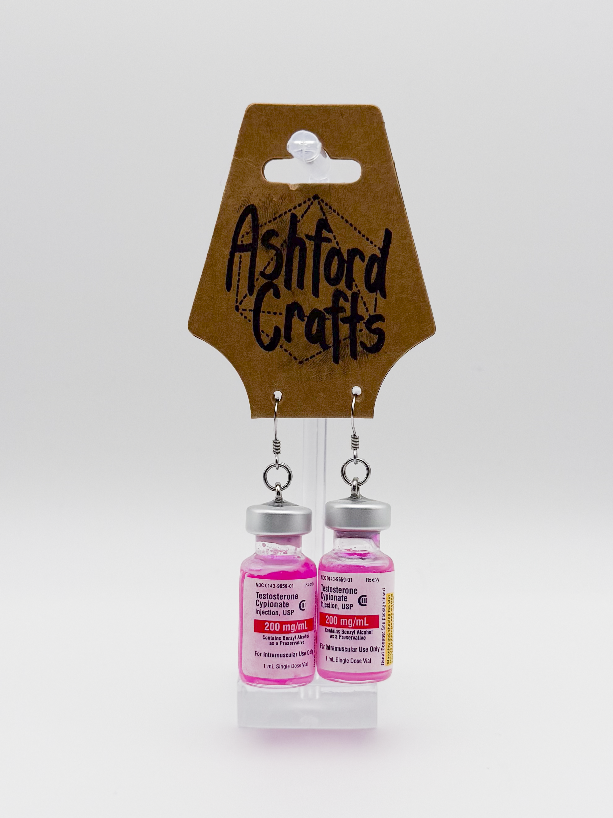 UV T-Bottle Earrings