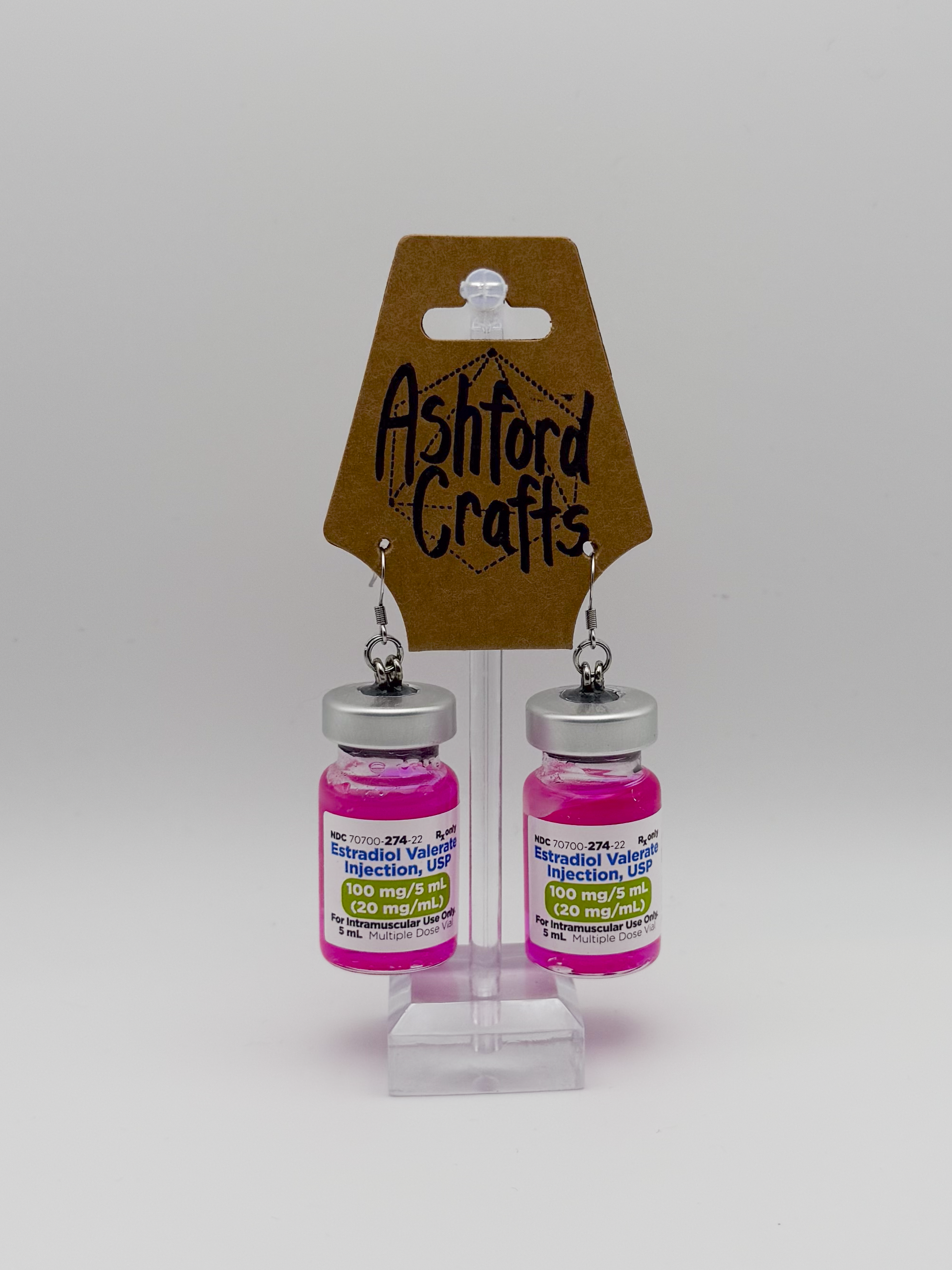 UV E-Bottle Earrings