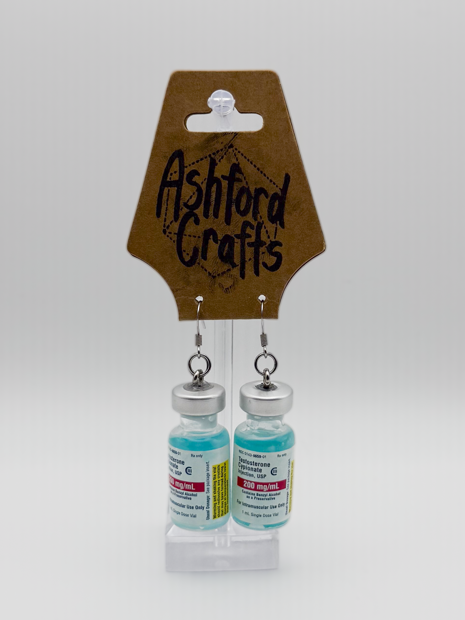 UV T-Bottle Earrings