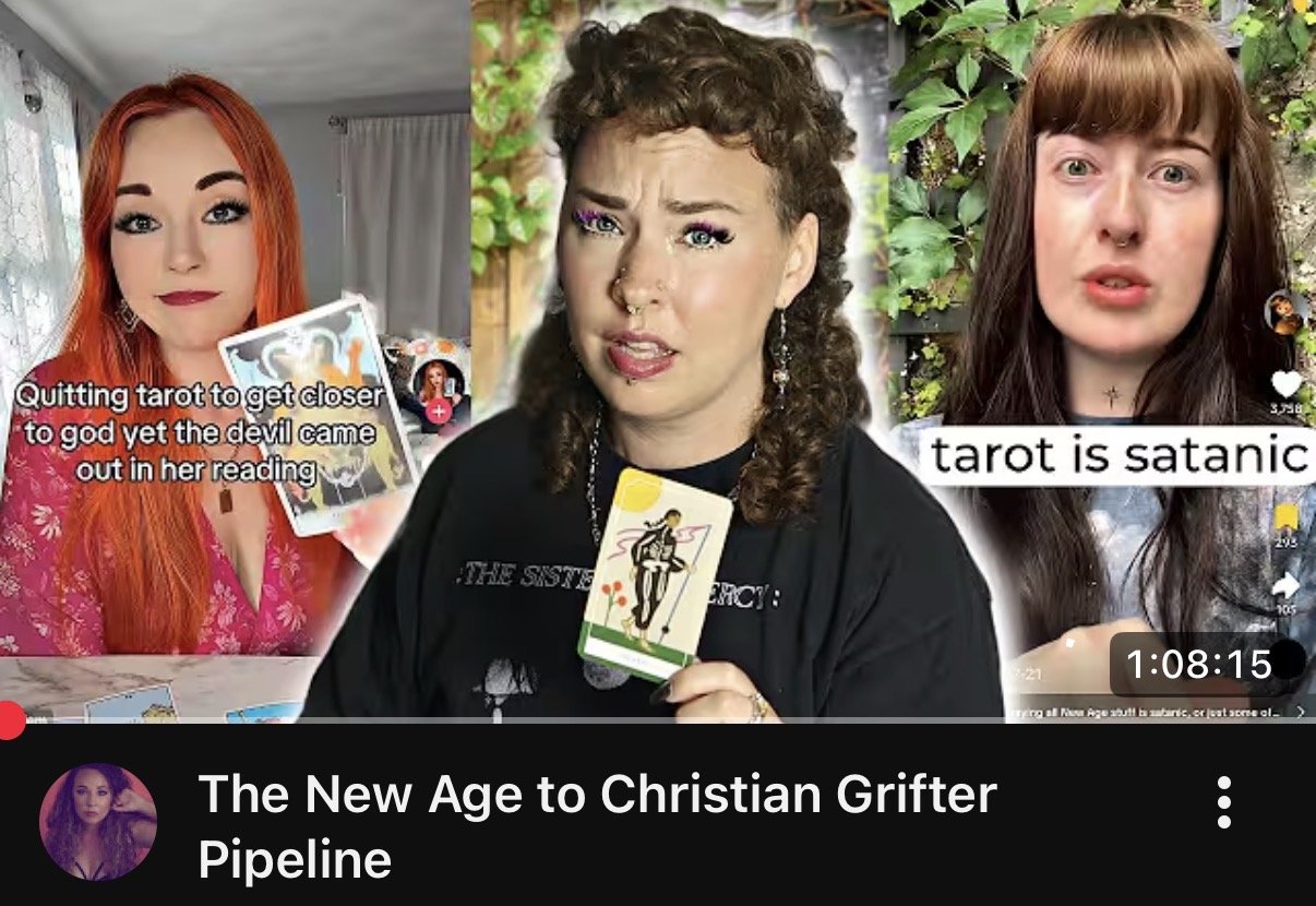 Thumbnail for The AntiBot’s YouTube Video titled “The New Age to Christian Grifter Pipeline”