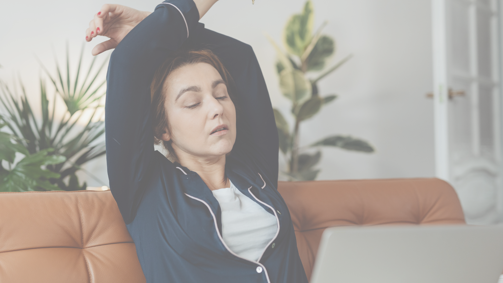 Therapist taking a moment to pause and recharge.
