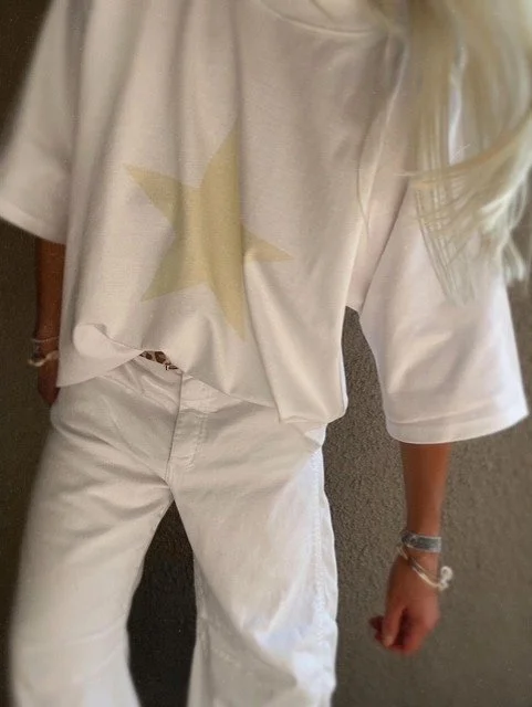 Star Tee White / Cream *NEW*