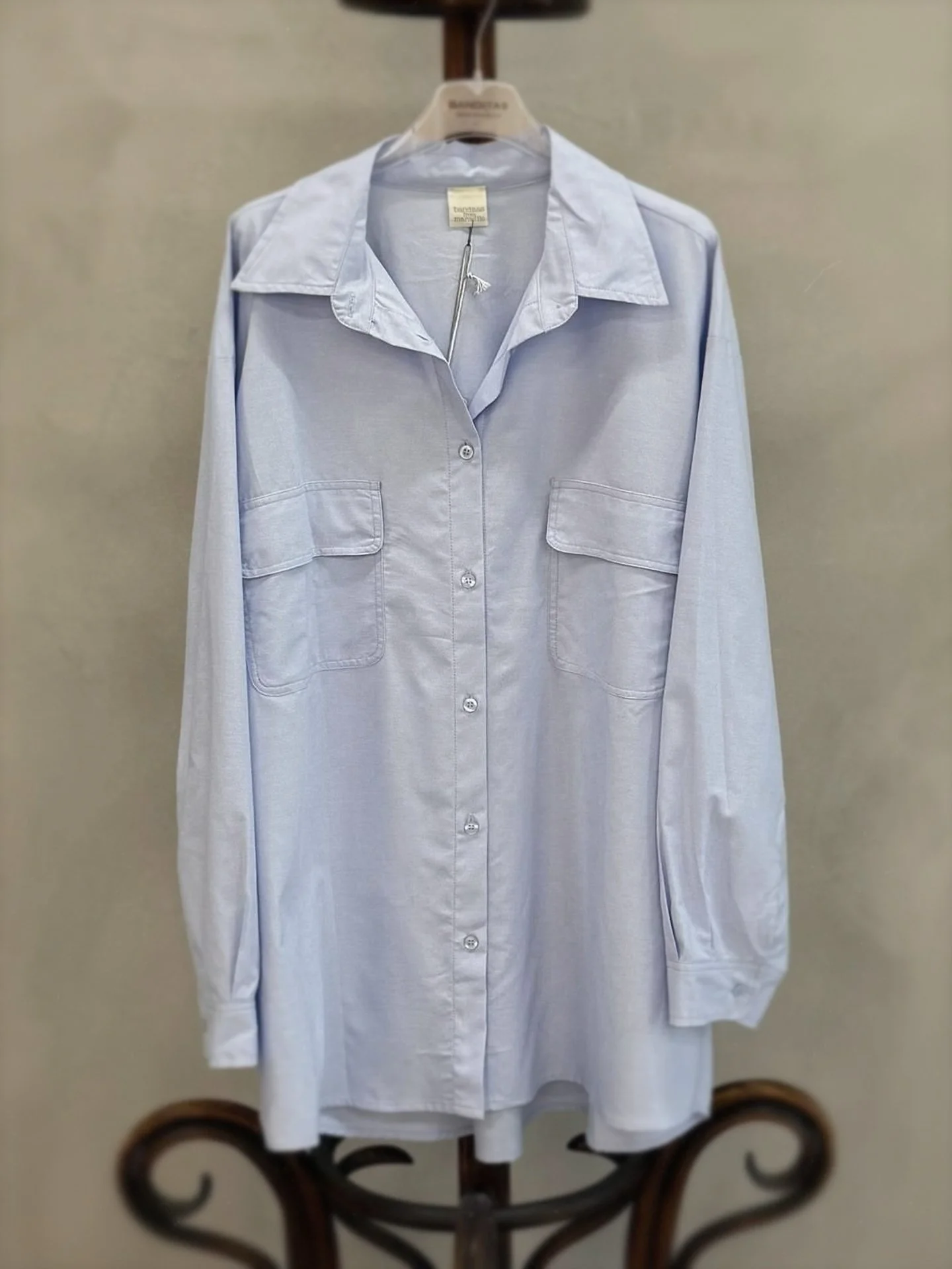 Banditas from Marseille Hutting Shirt oversized light blue shirt