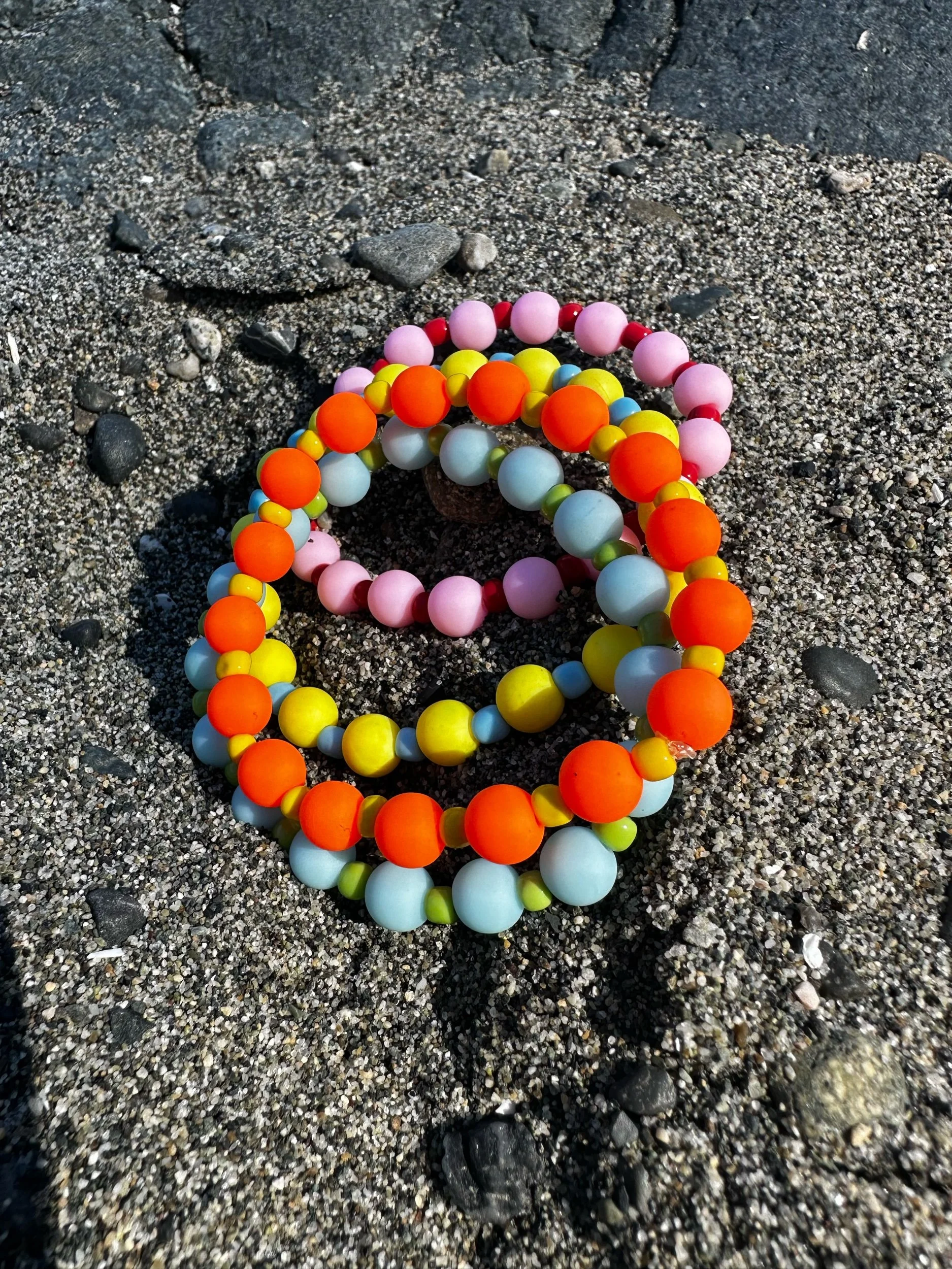 Color pop beaded bracelets