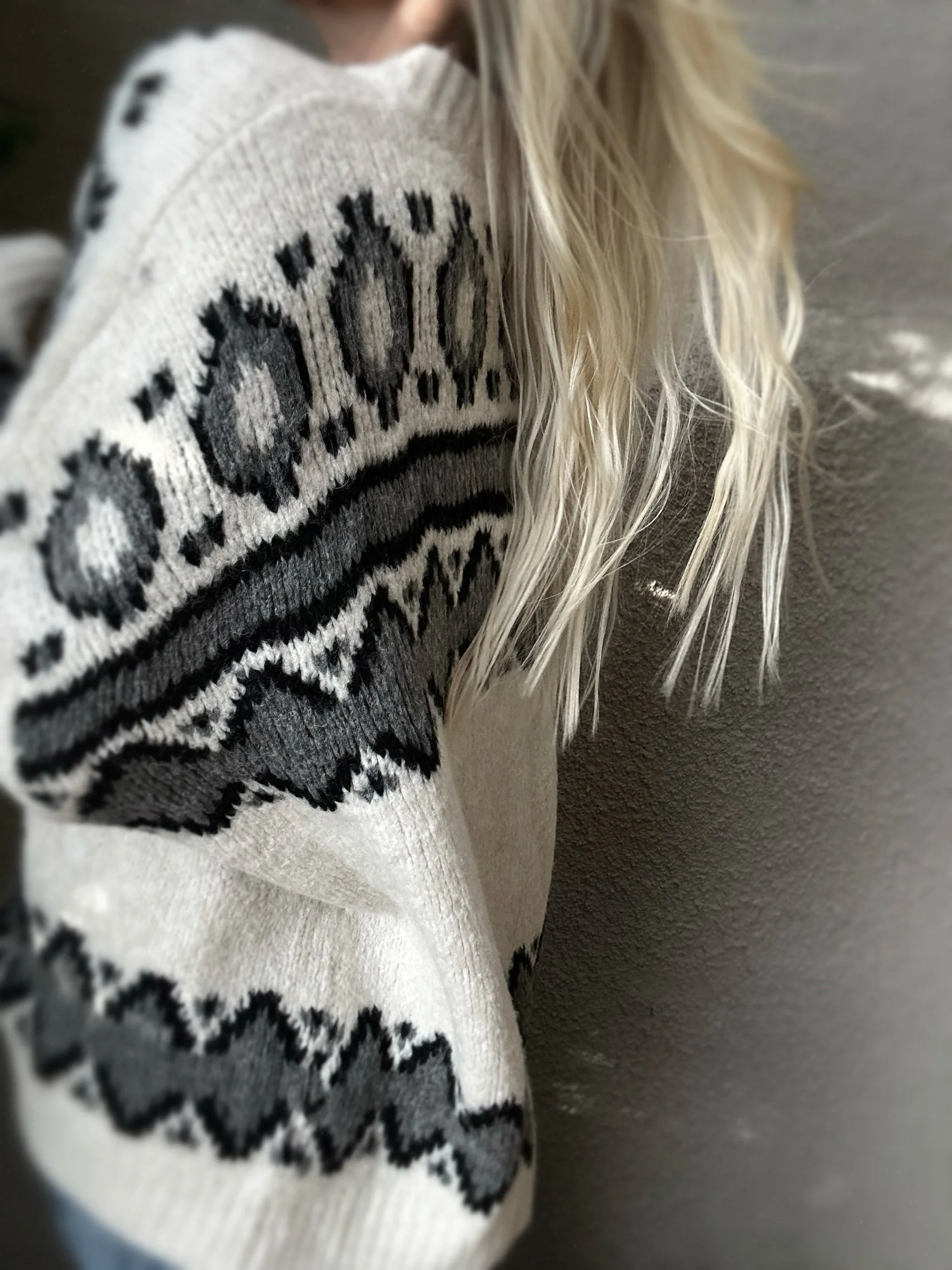 Side view of the Coastal Thread Banditas Makawao Sweater
