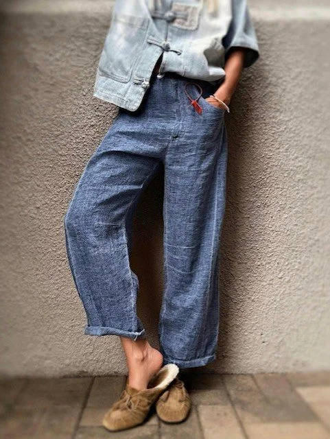 Banditas Agnan Linen Pants - Blue *NEW*