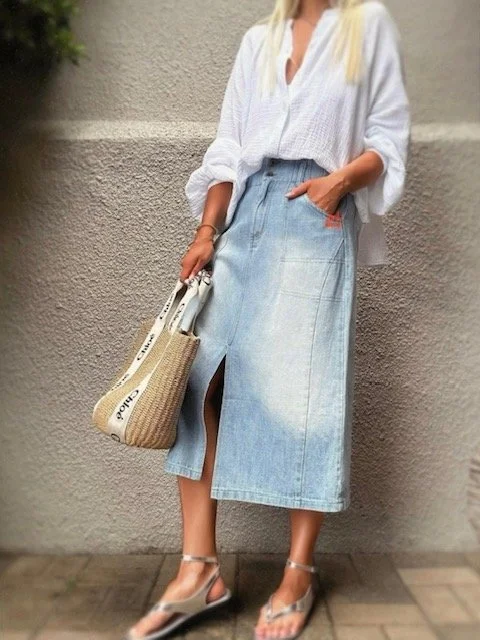 Banditas Collatino Skirt - Light Wash *NEW*
