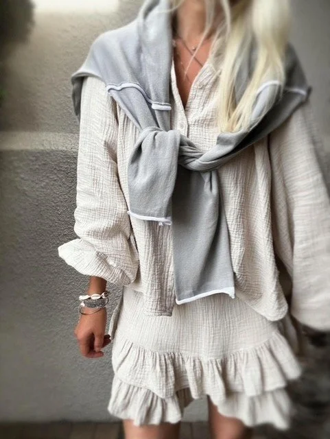 Capri Gauze Shirt - Beige *NEW*