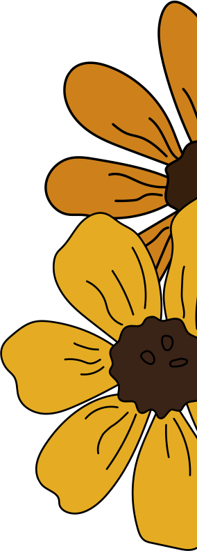illustrated decorative flowers