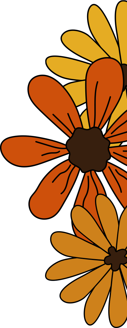 illustrated decorative flowers